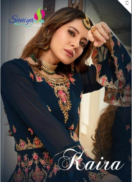 Saniya Trendz Kaira Vol 1 Faux Blooming Georgette With Embroidery Work Designer Wedding Pakistani Salwar Suit Collections Catalog